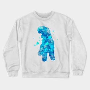 Black Russian Terrier Dog Watercolor Painting Crewneck Sweatshirt